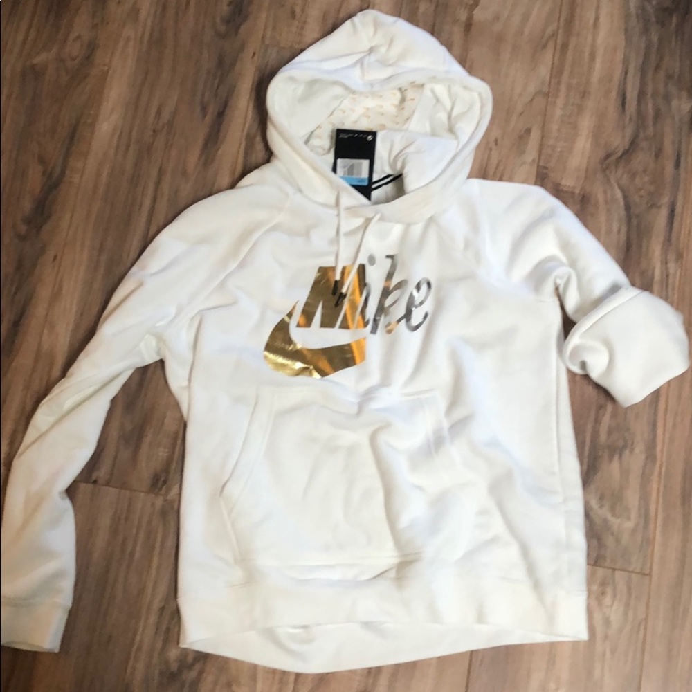 White nike hoodie